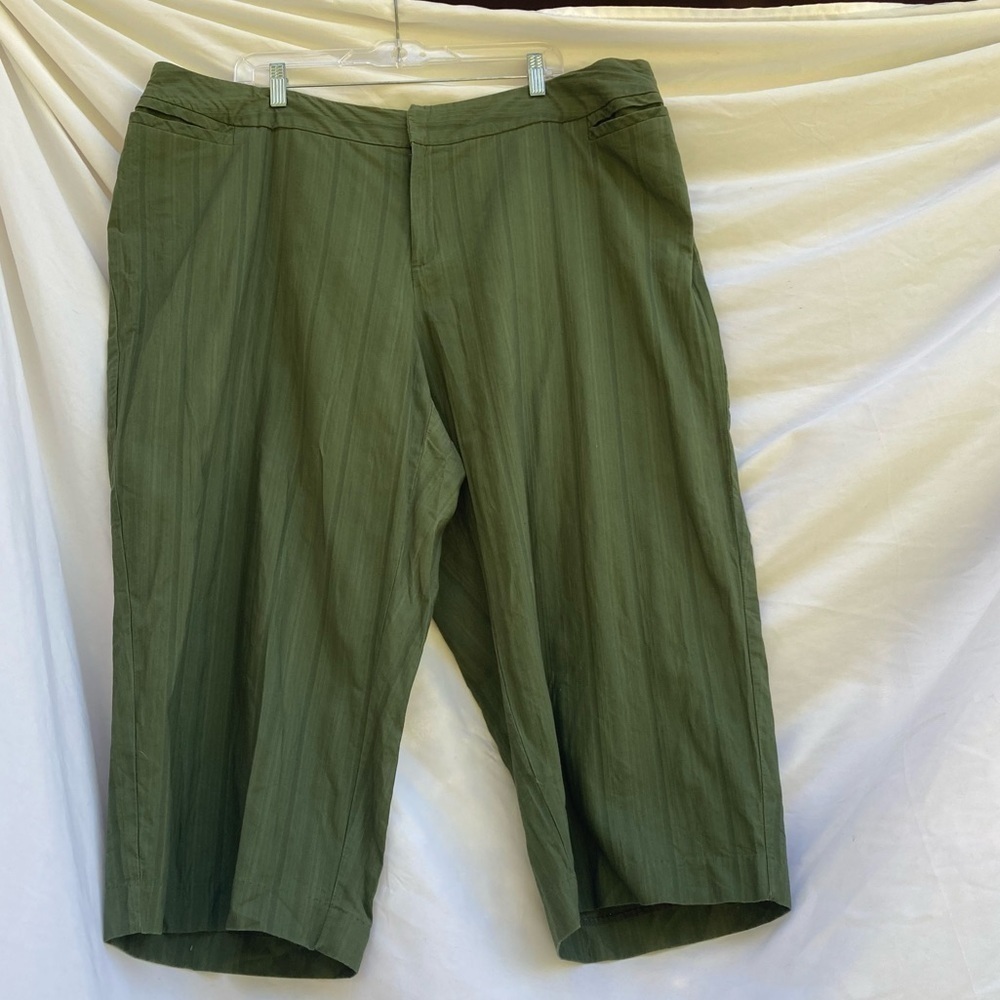 George green cotton pants, size 24W